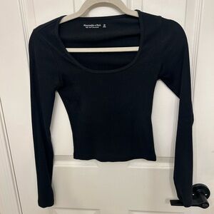 Abercrombie & Fitch Classic Black Long Sleeve Top